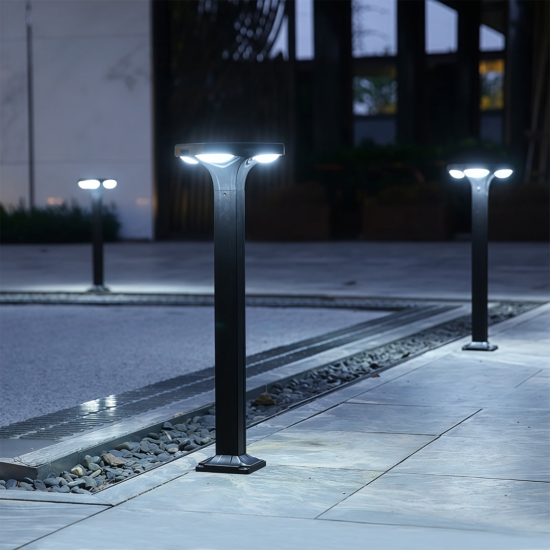 Modern Bollard Light Fixture Outdoor Waterproof LED Garden Path Lamp