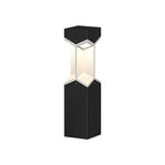 Minimalist Black Bollard Landscape Lights, Weatherproof Outdoor LED Path Lighting