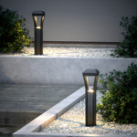 Geometric Outdoor Bollard Lights | Modern Aluminum Landscape Path Lighting