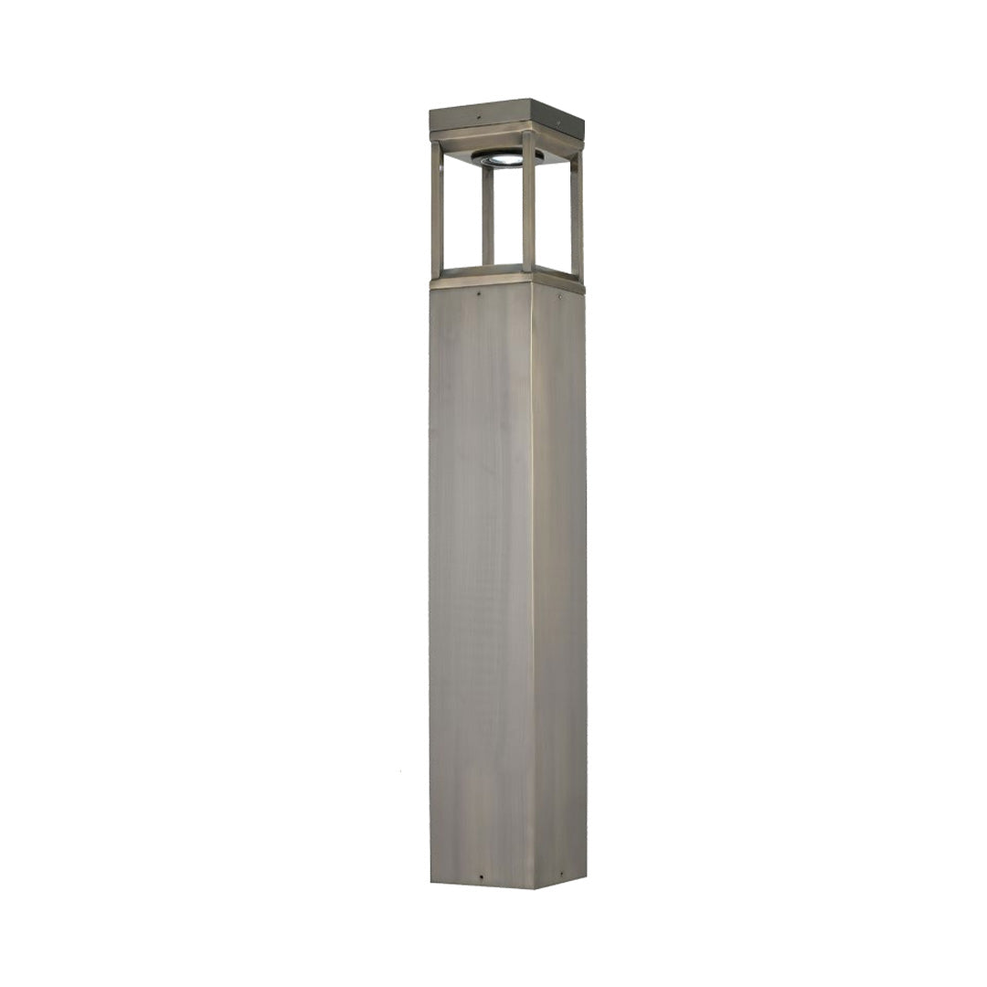 Aurea Copper LED Bollard Light – Modern Outdoor Path Lighting