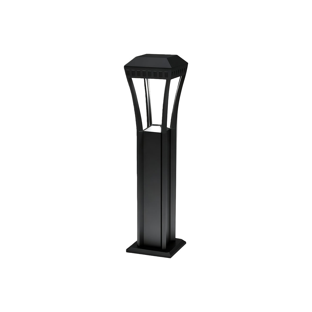 Geometric Outdoor Bollard Lights | Modern Aluminum Landscape Path Lighting