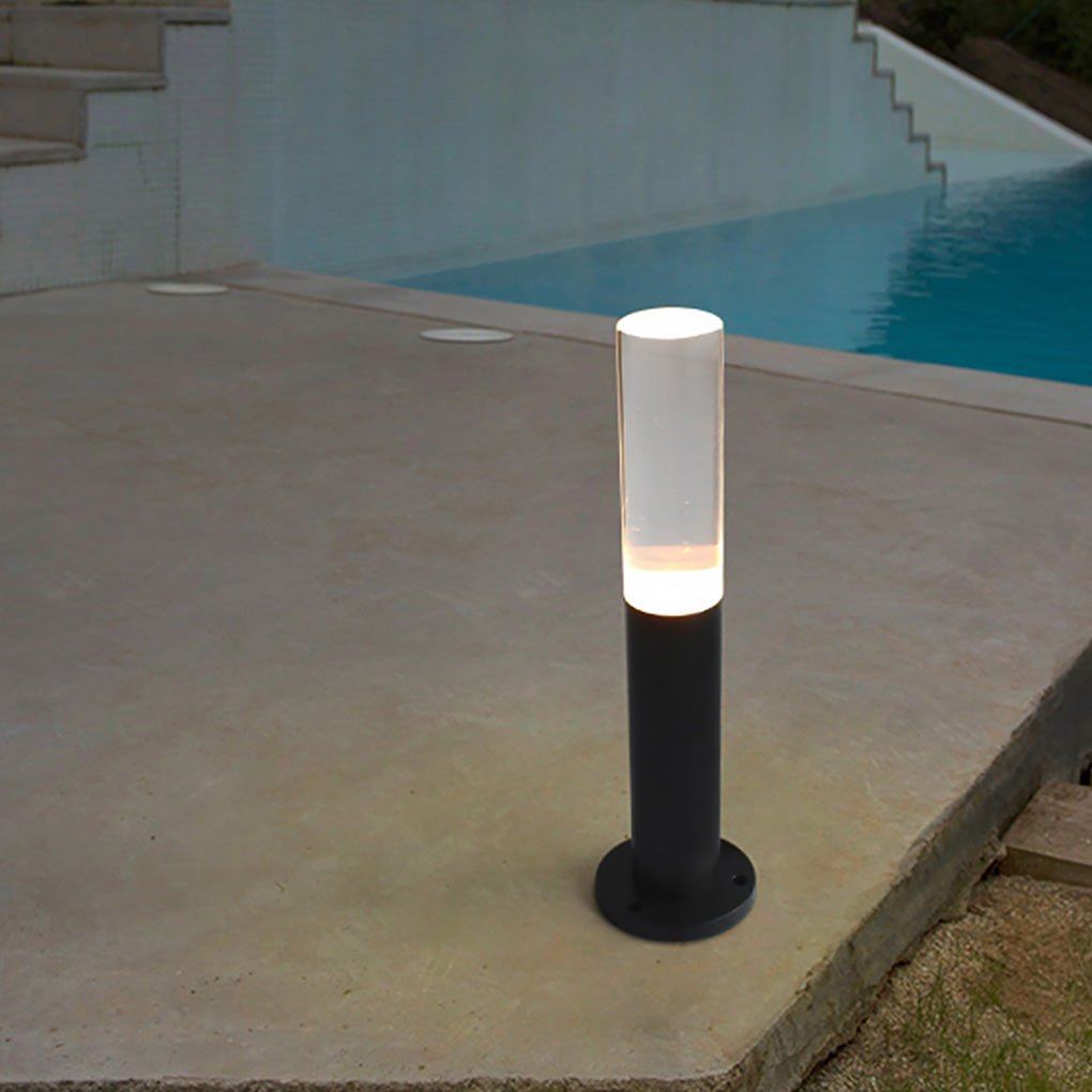 Modern Bollard Light with Acrylic Shade, IP65 Waterproof, 7W LED