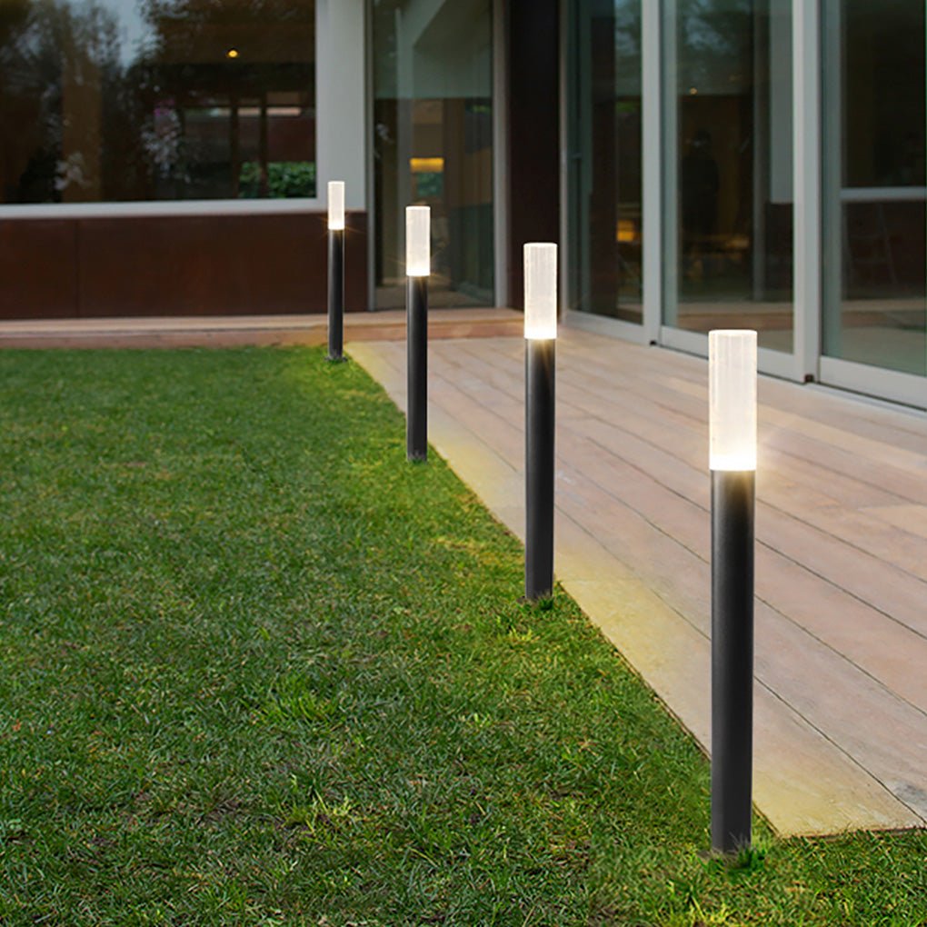 Modern Bollard Light with Acrylic Shade, IP65 Waterproof, 7W LED