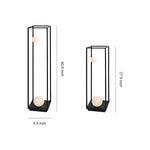 Lunar Bollard Outdoor Light – Modern Aluminum Landscape Lamp for Courtyard & Pathway