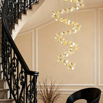 Luxury Ceramic Tulip Chandelier with Gold Stainless Steel Frame