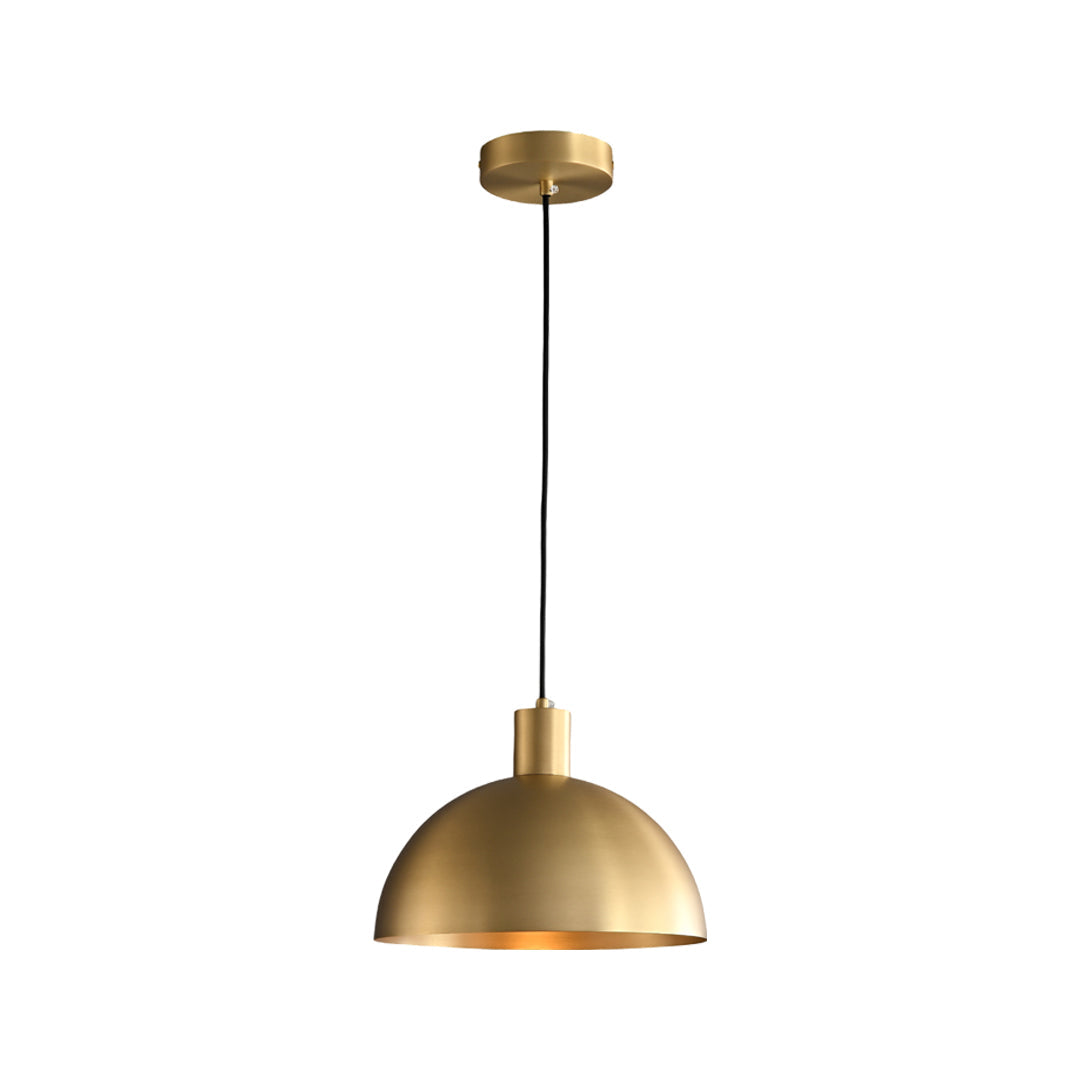 Nordic Brass Pendant Light with Adjustable Cord for Modern Interiors