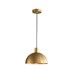 Nordic Brass Pendant Light with Adjustable Cord for Modern Interiors