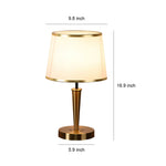Nordic Brass Table Lamp with Fabric Shade for Modern Interiors