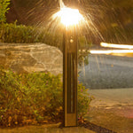 Solar Bollard Light Outdoor Garden Aluminum LED Landscape Lamp