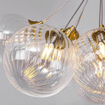 Aurelia Bubble Chandelier in Solid Copper, Modern Minimalist Ceiling Light