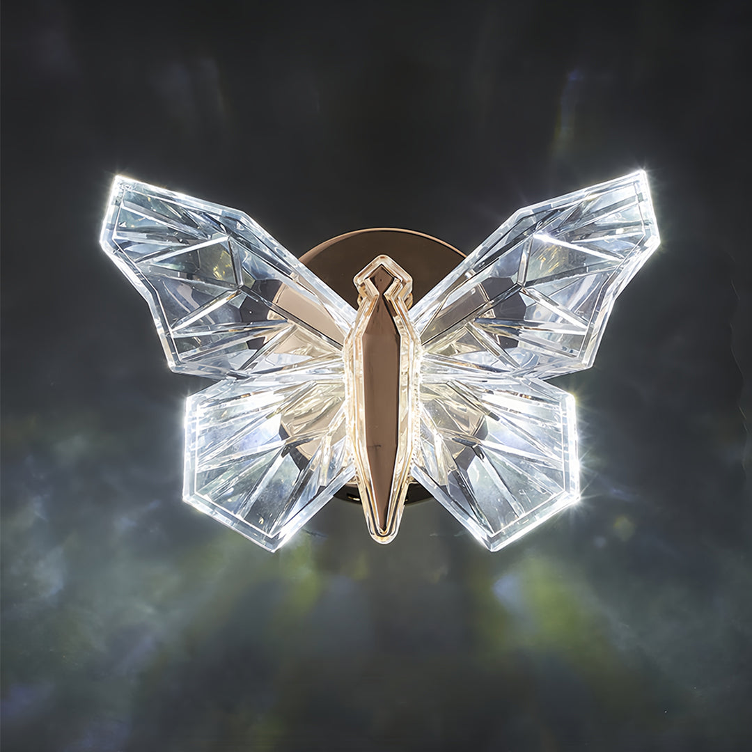 Butterfly Wall Sconce – Modern Gold LED Art Deco Lighting