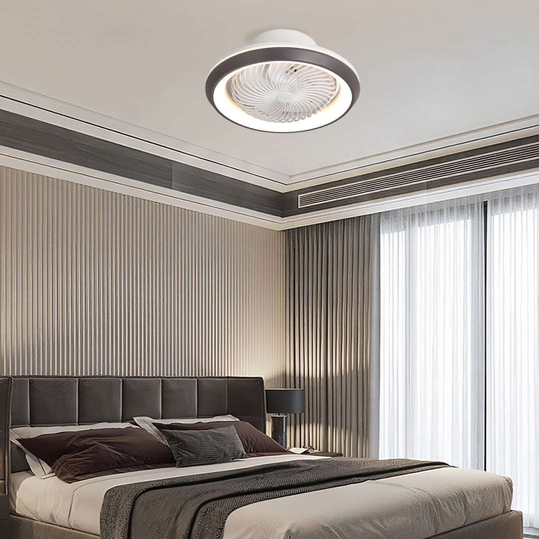 Aura 7-Blade Ceiling Fan with Integrated LED Light and Remote