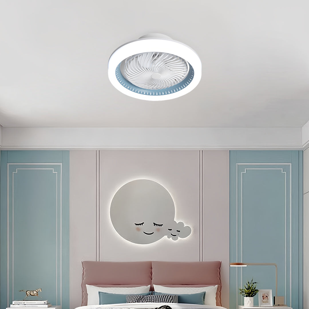 Aura 7-Blade Ceiling Fan with Integrated LED Light and Remote