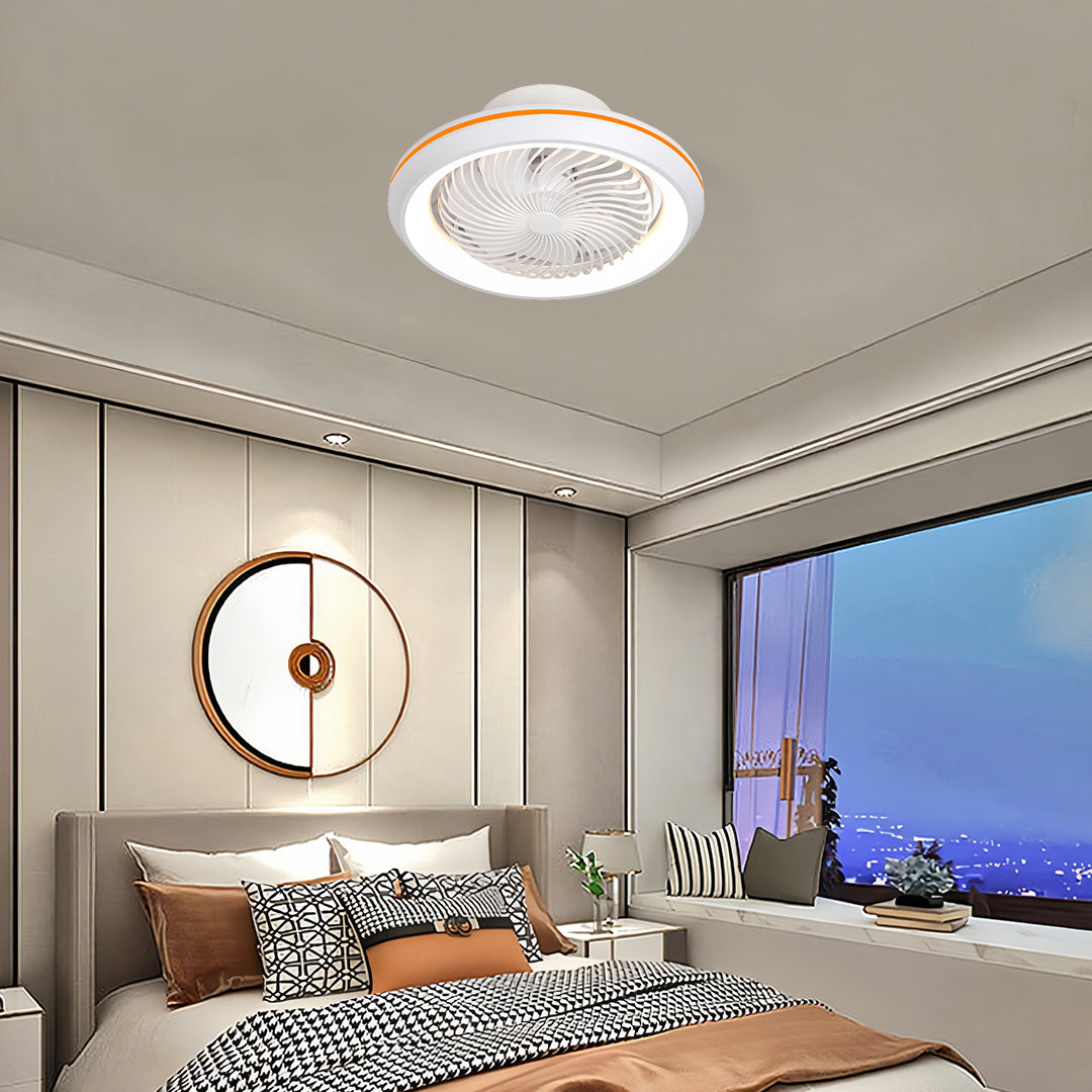 Aura 7-Blade Ceiling Fan with Integrated LED Light and Remote