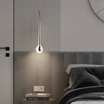 Aurelle Drop LED Pendant Light in Chrome and Acrylic