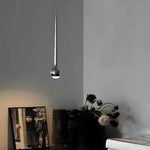 Aurelle Drop LED Pendant Light in Chrome and Acrylic