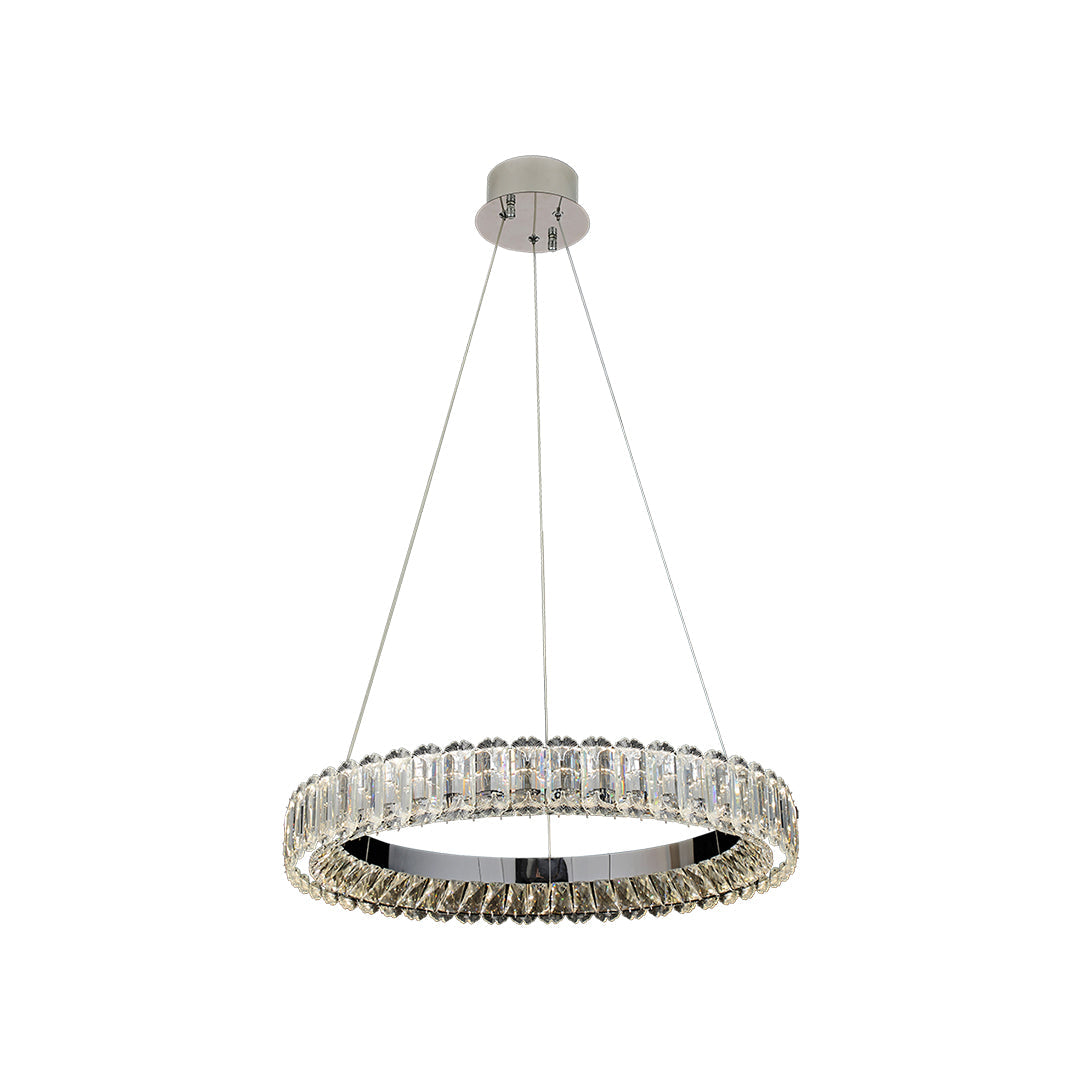 Lumina Ring Chandelier — Modern Crystal LED Ceiling Light