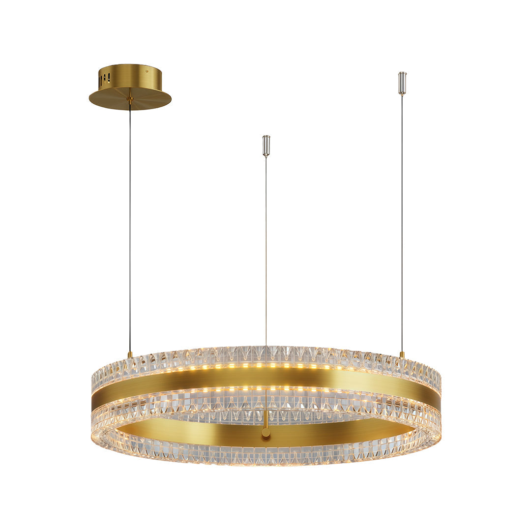 Aurelia Circular LED Chandelier – Modern Minimalist Luxury Pendant Light