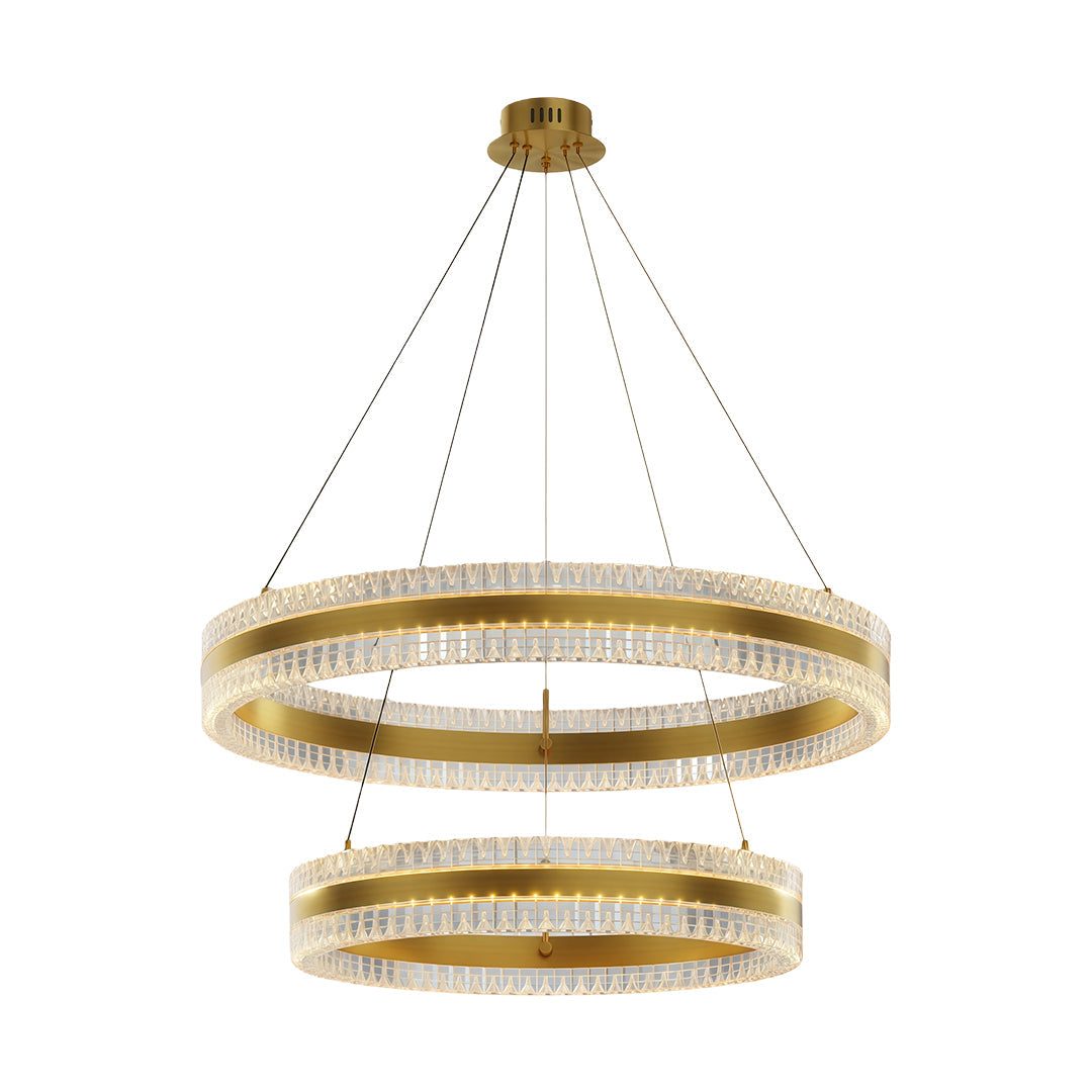 Aurelia Circular LED Chandelier – Modern Minimalist Luxury Pendant Light