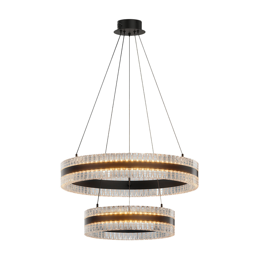 Aurelia Circular LED Chandelier – Modern Minimalist Luxury Pendant Light