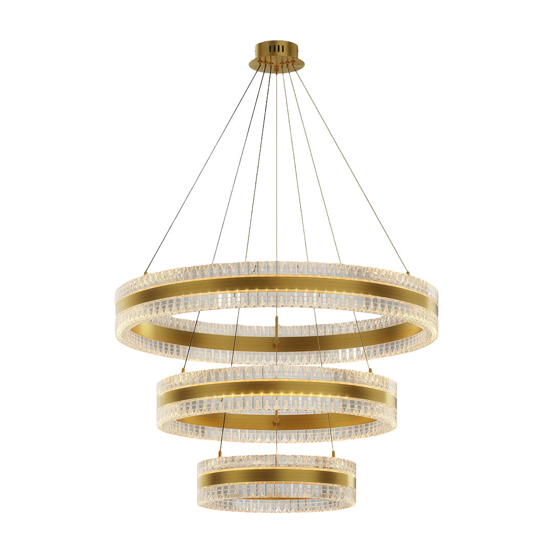 Aurelia Circular LED Chandelier – Modern Minimalist Luxury Pendant Light