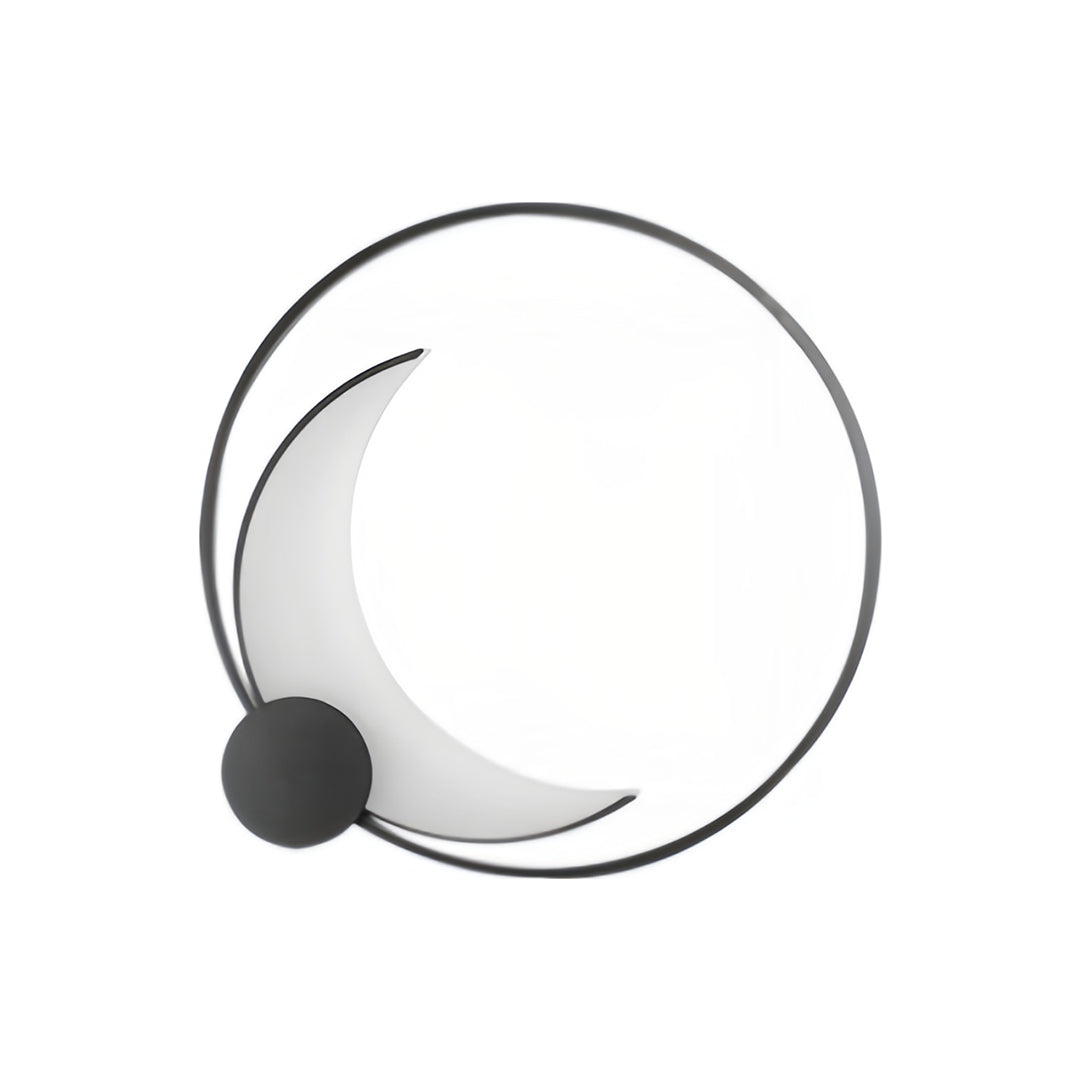 Lunar Halo Outdoor Wall Sconce in Gray Stainless Steel