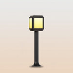 Modern Solar Path Lights with Aluminum Frame and Acrylic Shade