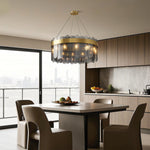 Lumina Glass Chandelier — Modern Luxury Pendant for Dining & Living Spaces