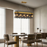 Lumina Glass Chandelier — Modern Luxury Pendant for Dining & Living Spaces
