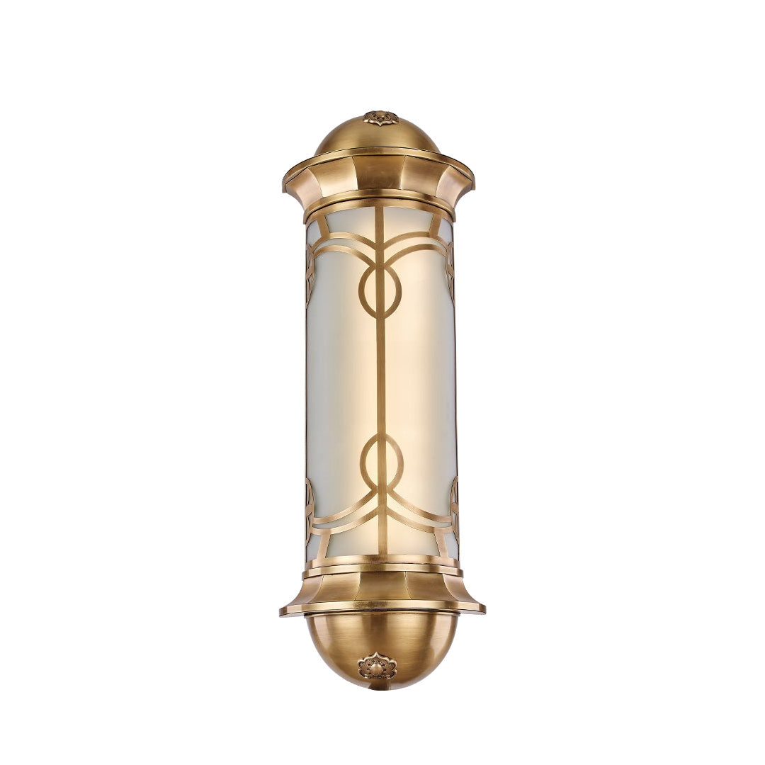 Aurelia Copper Outdoor Wall Sconce – European Vintage Lantern for Facades & Entryways