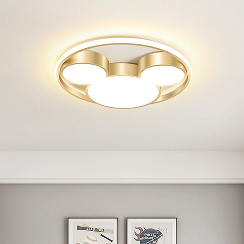 Modern Creative Cartoon Three Tone Light Led Energy Saving Ceiling Lamps