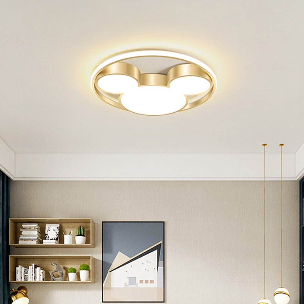 Modern Creative Cartoon Three Tone Light Led Energy Saving Ceiling Lamps