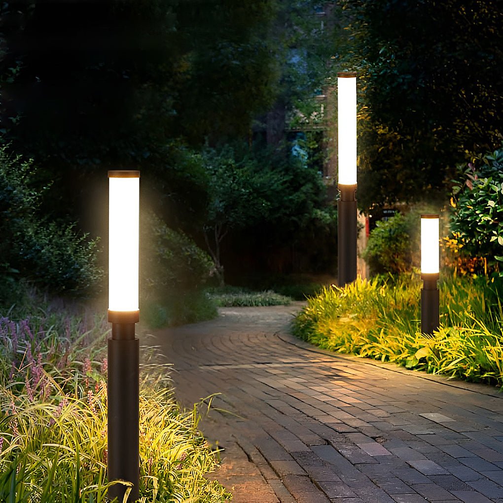 Modern LED Bollard Lights for Pathways and Gardens – Waterproof Aluminum