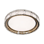 Crystal Flush Mount Ceiling Light – Chrome Minimalist LED