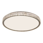 Crystal Flush Mount Ceiling Light Modern Minimalist Chrome LED
