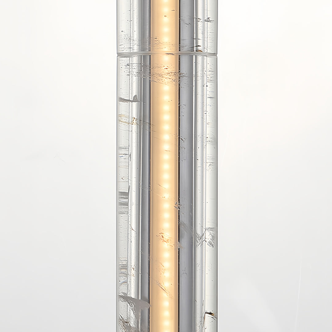 Linear Crystal Pendant Light | Modern Chrome LED Hanging Lamp for Dining Room & Kitchen Island