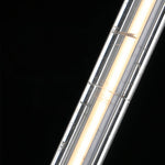 Linear Crystal Pendant Light | Modern Chrome LED Hanging Lamp for Dining Room & Kitchen Island