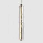 Linear Crystal Pendant Light | Modern Chrome LED Hanging Lamp for Dining Room & Kitchen Island