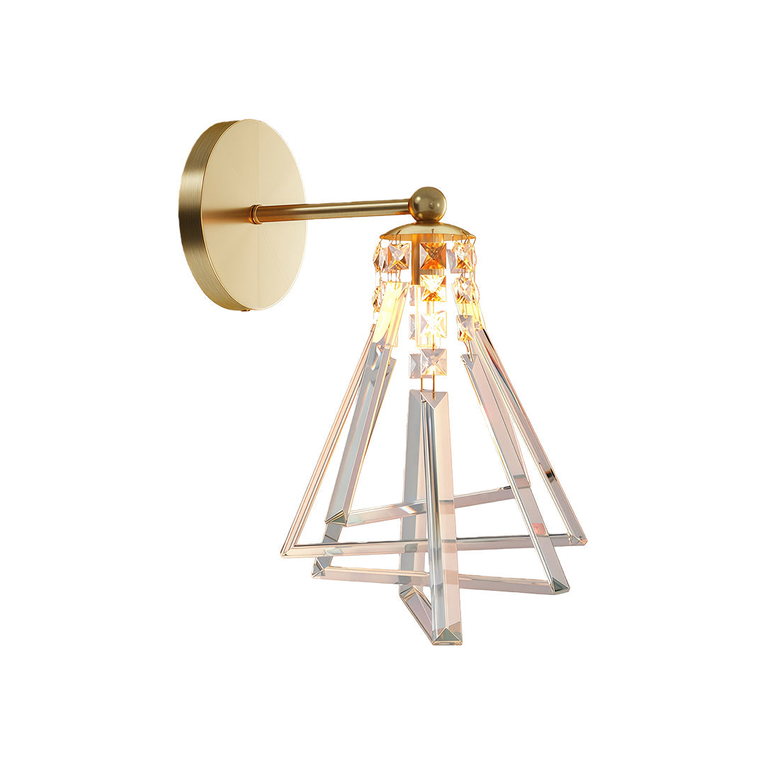 Solid Copper Crystal Wall Sconce Modern Luxury Lighting