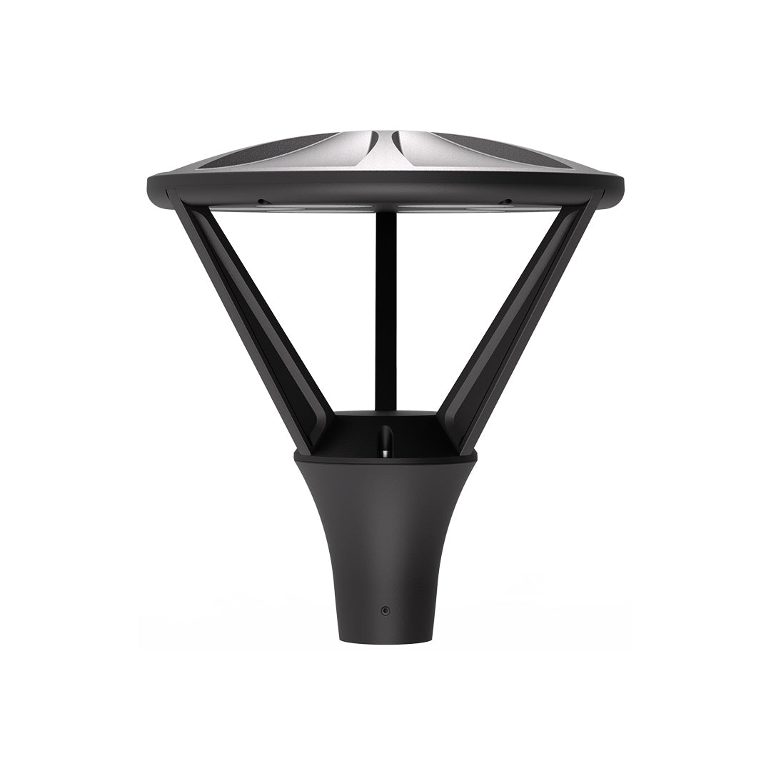 Modern LED Outdoor Lamp Post Light – 10ft Black Aluminum Garden Pole Light