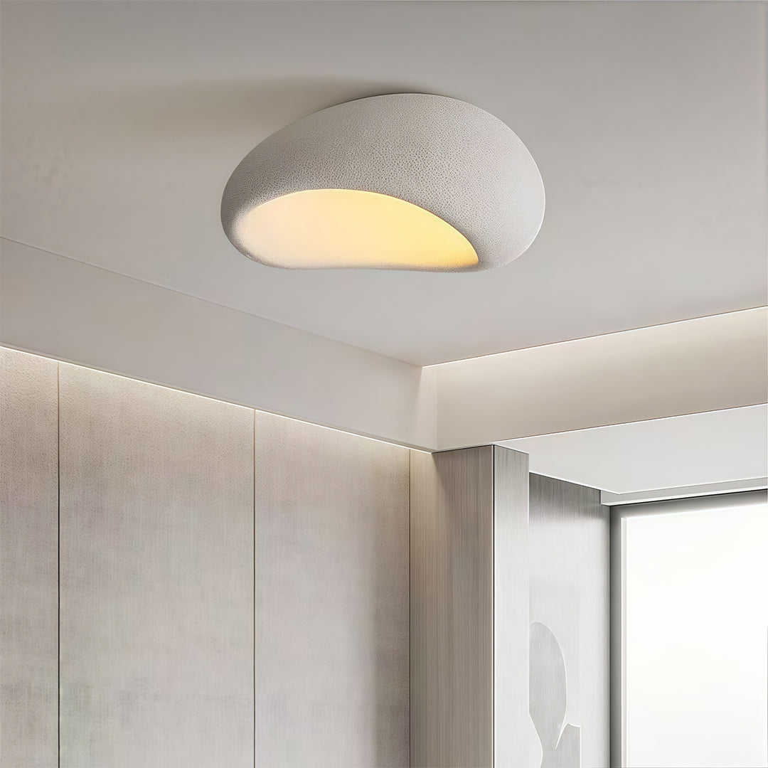 Art Deco Flush Mount Ceiling Light with Dimmable LED