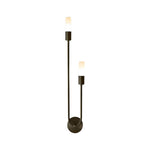 Aurelia Double Head LED Wall Sconce in Gold or Black, Modern Luxury Lighting for Bedroom and Living Room