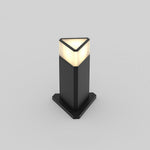 Modern Outdoor Pathway Bollard Lights, Black Aluminum LED Landscape Lighting