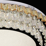 Lumina Crystal Flush Mount Ceiling Light in Chrome