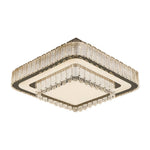 Luxury Crystal Flush Mount Ceiling Light Modern LED Chrome