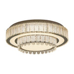 Luxury Crystal Flush Mount Ceiling Light Modern LED Chrome
