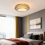 Lumina Crystal Flush Mount Ceiling Light in Chrome