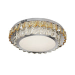 Lumina Crystal Flush Mount Ceiling Light in Chrome