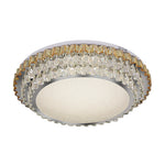 Lumina Crystal Flush Mount Ceiling Light in Chrome