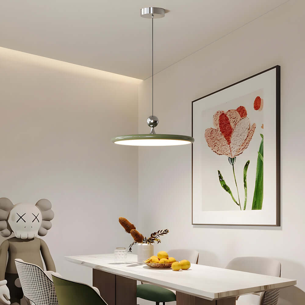 UFO Acrylic Pendant Light with Adjustable Cord for Modern Interiors